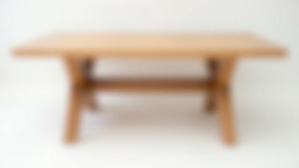 Elegant solid wood dining table, handcrafted with precision for lasting durability and timeless appeal.